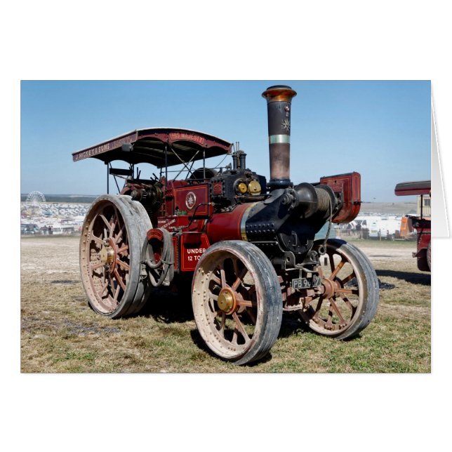 Motor Burrell 6nhp Road Locomotive and Crane 1920 (Anverso (Horizontal))