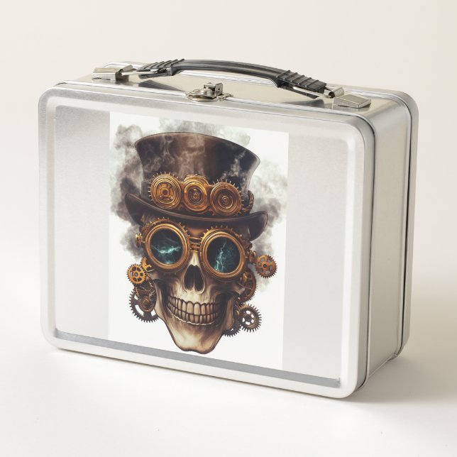 Motor de cráneo steampunk (Anverso)