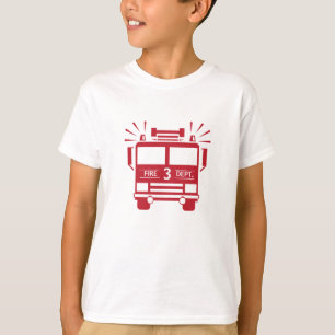 Motor de fuego   Camiseta de cumpleaños para niños