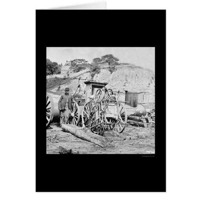 Motor de fuego y fuego en Richmond, VA 1865 (Frente)