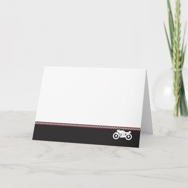 Motorcycle Cafe Racer Foto Tarjeta de felicitación (Anverso)