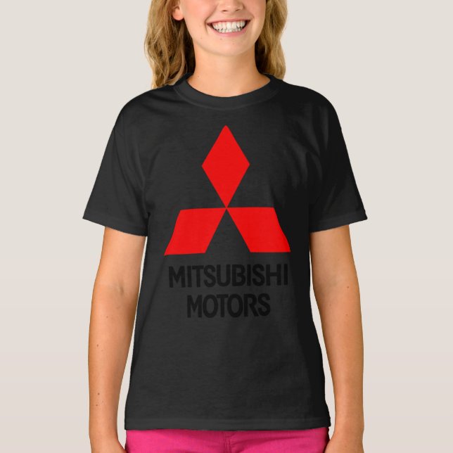 MOTORES CAR-MITSUBISHI LOGO Camiseta clásica (Anverso)