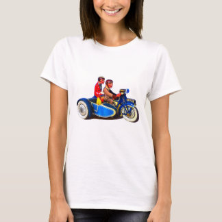 MOTOROCICLETA FRANCESA DE RETRO + CAMISETA LATERAL