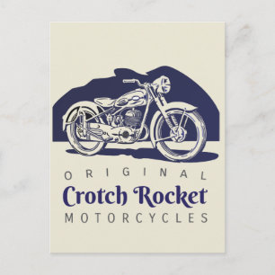 Motos Crotch Rocket anuncio y postal - 6 estilos
