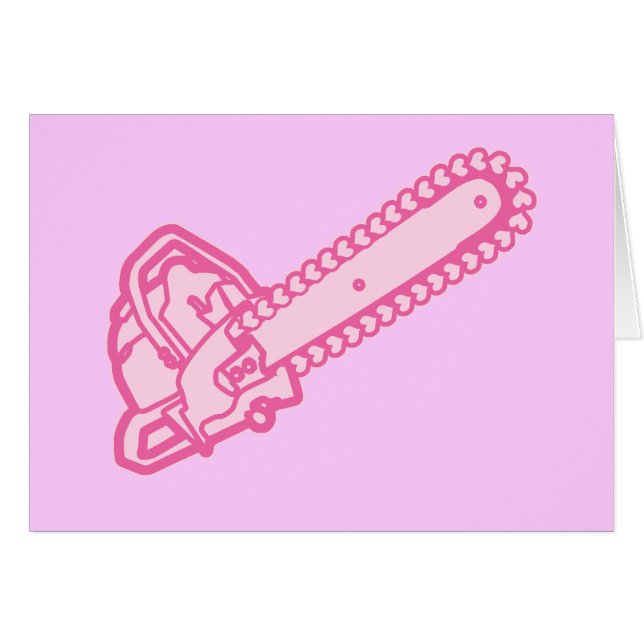 Motosierra rosada del amor (Anverso (Horizontal))