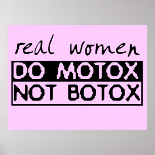 Motox No Botox Bicicleta de Motocross Póster
