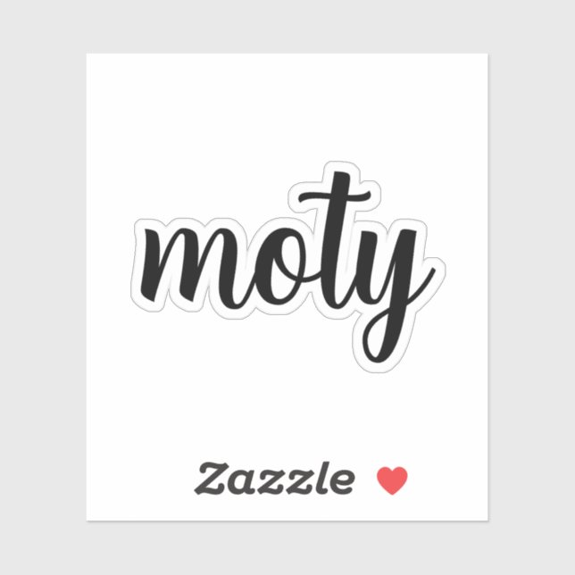 Moty - Madre Del Año pegatina (Hoja)