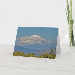 Mount Adams - Tarjeta de arte con marco