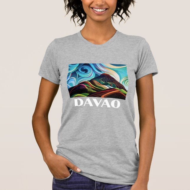 Mount Apo, Davao, Ciudad Davao, camiseta filipina, (Anverso)
