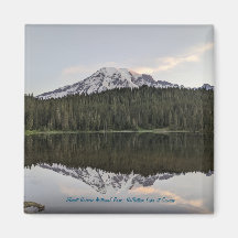 Mount Rainier: Lago de reflexión en el imán Sunris