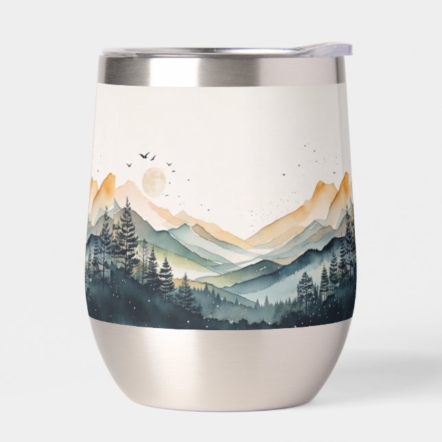 Mountain and Forest Watercolor (Izquierdo)