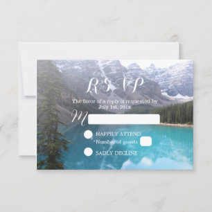 Mountain Lake Boda Elegant RSVP