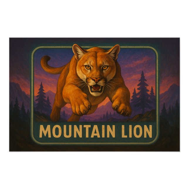 Mountain Lion Poster (Anverso)
