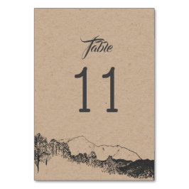 Mountain Retreat ⎢ tarjeta de mesa Boda