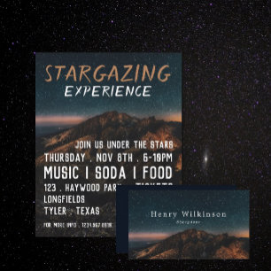 Mountain Stargazer, publicidad de eventos Planetar