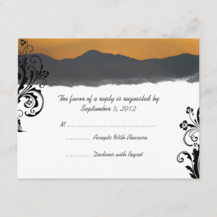 Mountain Sunrise Wedding RSVP