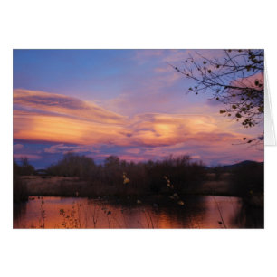 Mountain Sunset en Pond