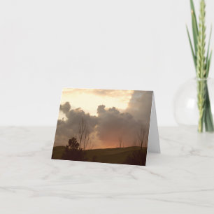 Mountain Top Sunset: Tarjeta en blanco