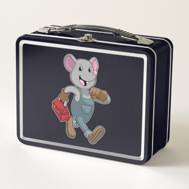 Mouse como Handyman con Cuadro de herramientas (Anverso)