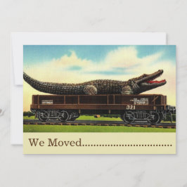 Mover divertido de caimán - Tarjeta de nueva casa