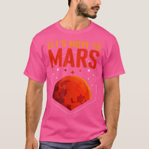 Mover la camiseta de Mars Planet Astronomic Scienc