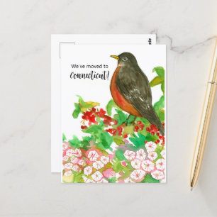 Moviendo Invitación Connecticut Robin Laurel