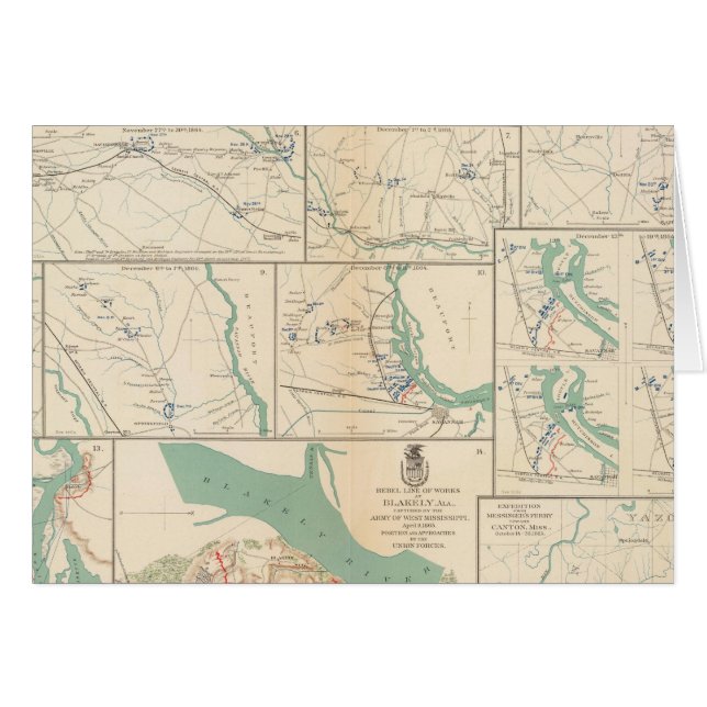 Móvil, Blakely, el cantón de ferry de Messinger (Anverso (Horizontal))