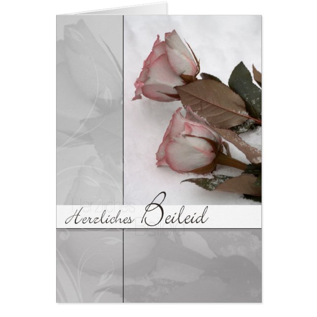 Móvil de luto: Rosas en la nieve (Frente)