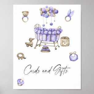 Móvil para guardería - Póster de TARJETAS Y REGALO