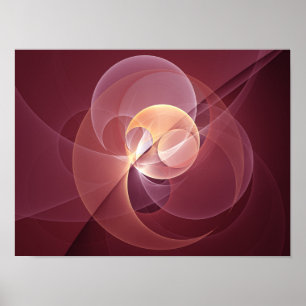 Movimiento Arte Fractal Moderno Abstracto Vino Tin