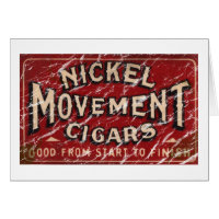 Movimiento del níquel: el cigarro 1900 - afligido