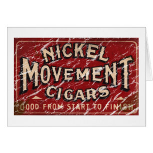Movimiento del níquel: el cigarro 1900 - afligido