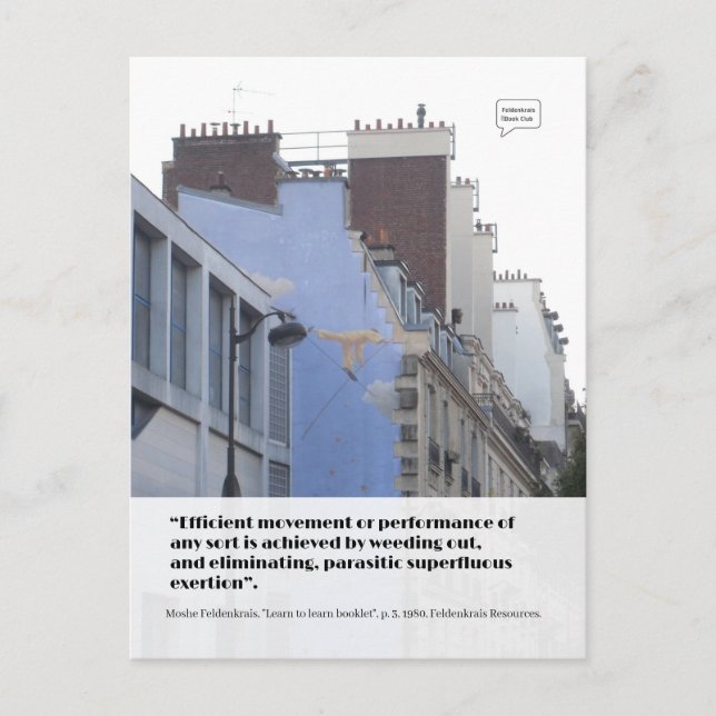 Movimiento eficiente - postal (Anverso)