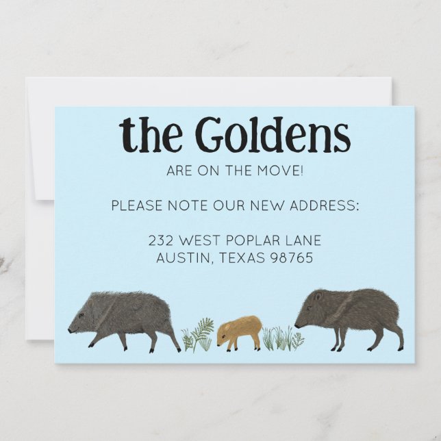 MOVIMIENTO INVITACIÓN Familia Javelina Sudoeste (Anverso)