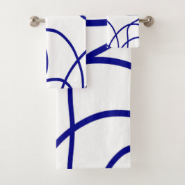 Movimiento: Línea de arte en azul y blanco