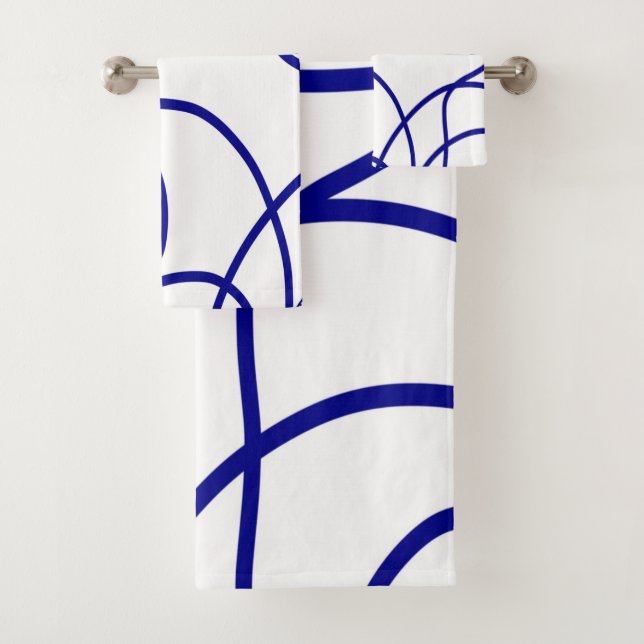 Movimiento: Línea de arte en azul y blanco (In situ)