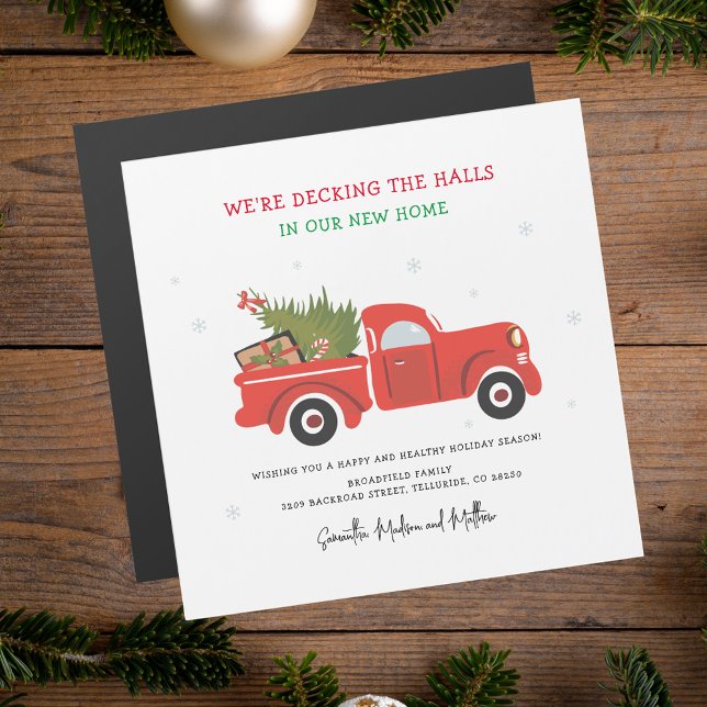 Movimos Navidades moviendo Invitación (We Moved Christmas Moving Announcement)