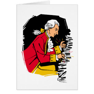 Mozart toca el piano