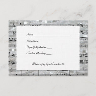 Mozart y Pearls rsvp con sobres