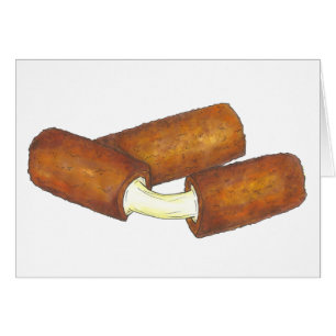 Mozzarella Cheese Sticks Tarjeta de comida chatarr