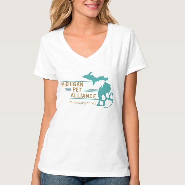 MPA Camisetas de cuello V para mujeres (Anverso)