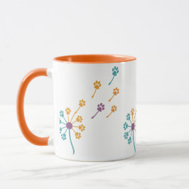 MPA Dandelion Paw Imprime tazas de café