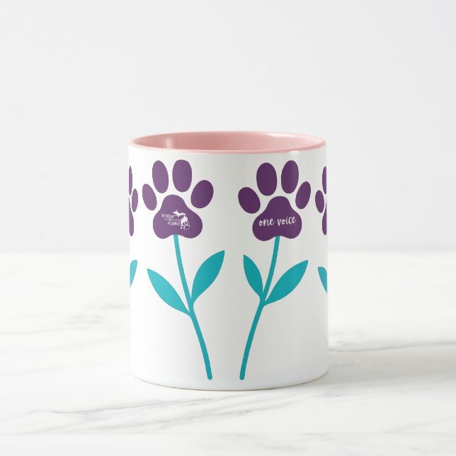 MPA Tulip Paw Imprime tazas de café (Centro)