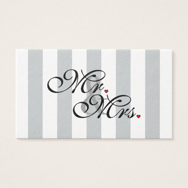 Mr. and Mrs. Click to Personalizar Color Stripes (Frente)