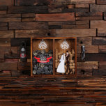 Mr & Mrs Wine Opener and Dual Pine Wood Shadow Box<br><div class="desc">Listing Includes 1. shadow box (as shown) 2. bottle opener (as shown) 3. corkscrew (as shown) 3. hardware to mount box on wall (if desired) Double compartment personalized bottle cap shadow box with free stainless steel bottle opener and corkscrew. Bottle opener attached to box with magnets embedded into the wood....</div>