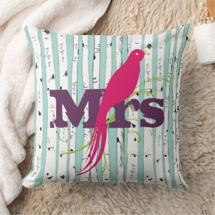 Mr. o Mrs. personaliza almohadas de árbol de birch