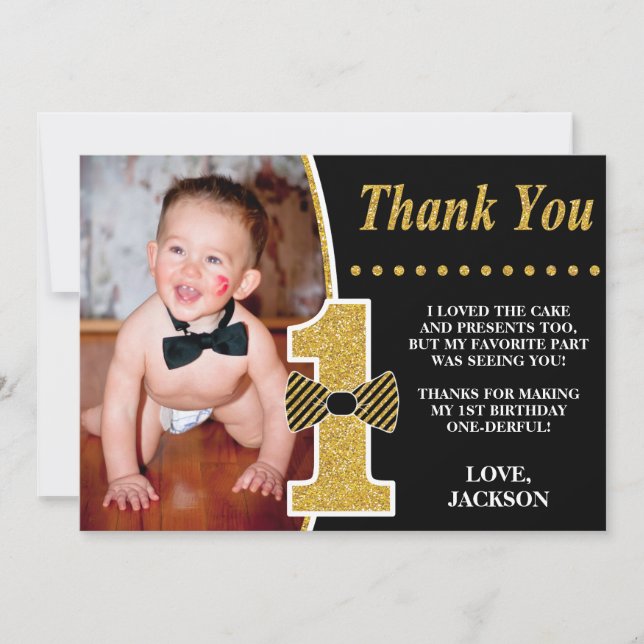 Mr. ONEMaravillosa tarjeta de agradecimiento por c (Anverso)