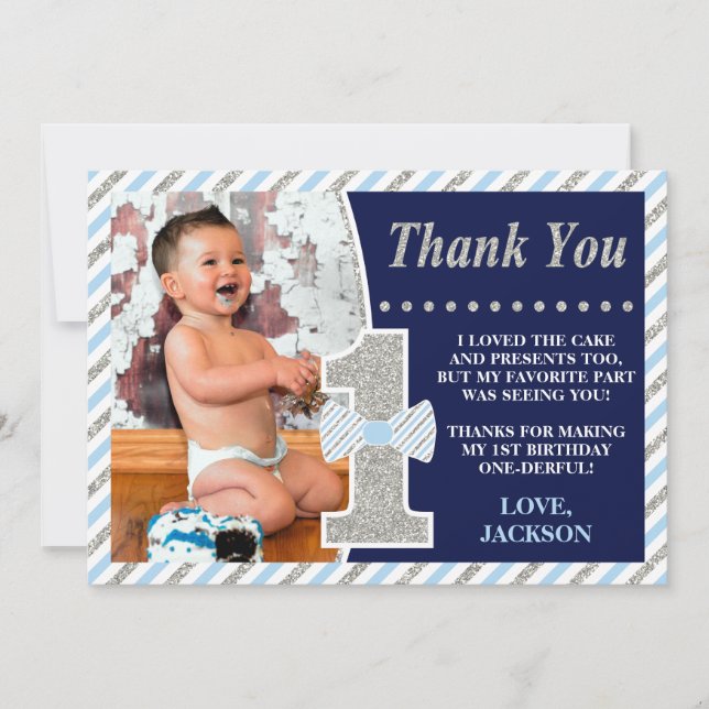 Mr. ONEMaravillosa tarjeta de agradecimiento por c (Anverso)