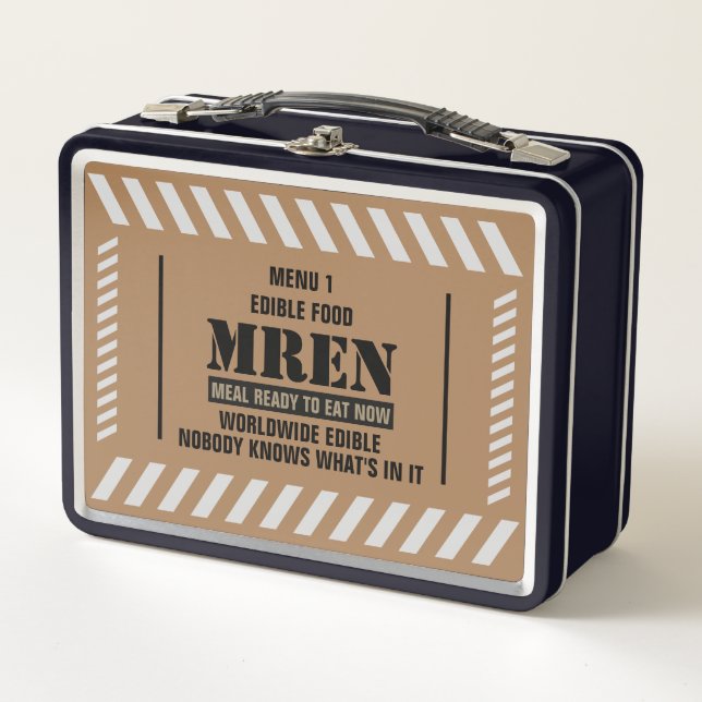 MRE (Ahora) Comida Comestible Metalizado Lunchbox (Anverso)