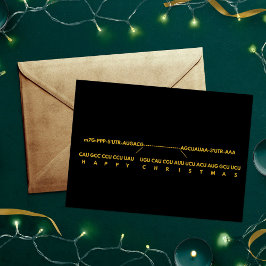 mRNA dice tarjetas de Navidades felices